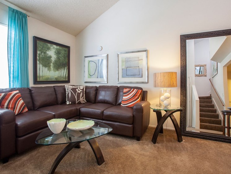 Living Room (Model) at Cinnamon Tree Apartments in Albuquerque, MN